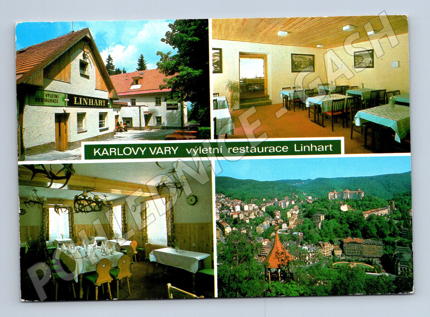 Pohlednice Karlovy Vary Linhart výletní restaurace (M7988)
