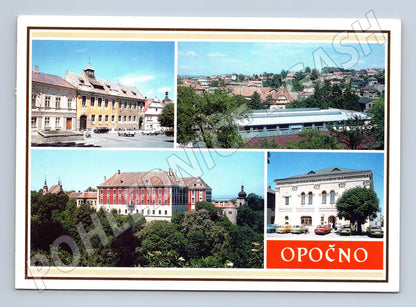 Postcard Opočno multi-view stamp of the Czechoslovak Socialist Republic (M7996)