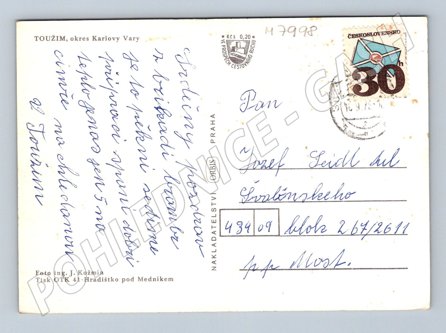 Postcard I Want, large format, multiple motifs of the Czechoslovakia (M7998)