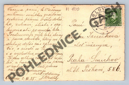 Pohlednice kříž v krajině 1935 ČSR (M800)