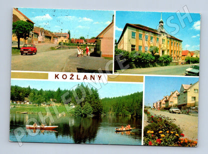 Postcard Kožlany Pilsen north collage Pressfoto used (M8000)