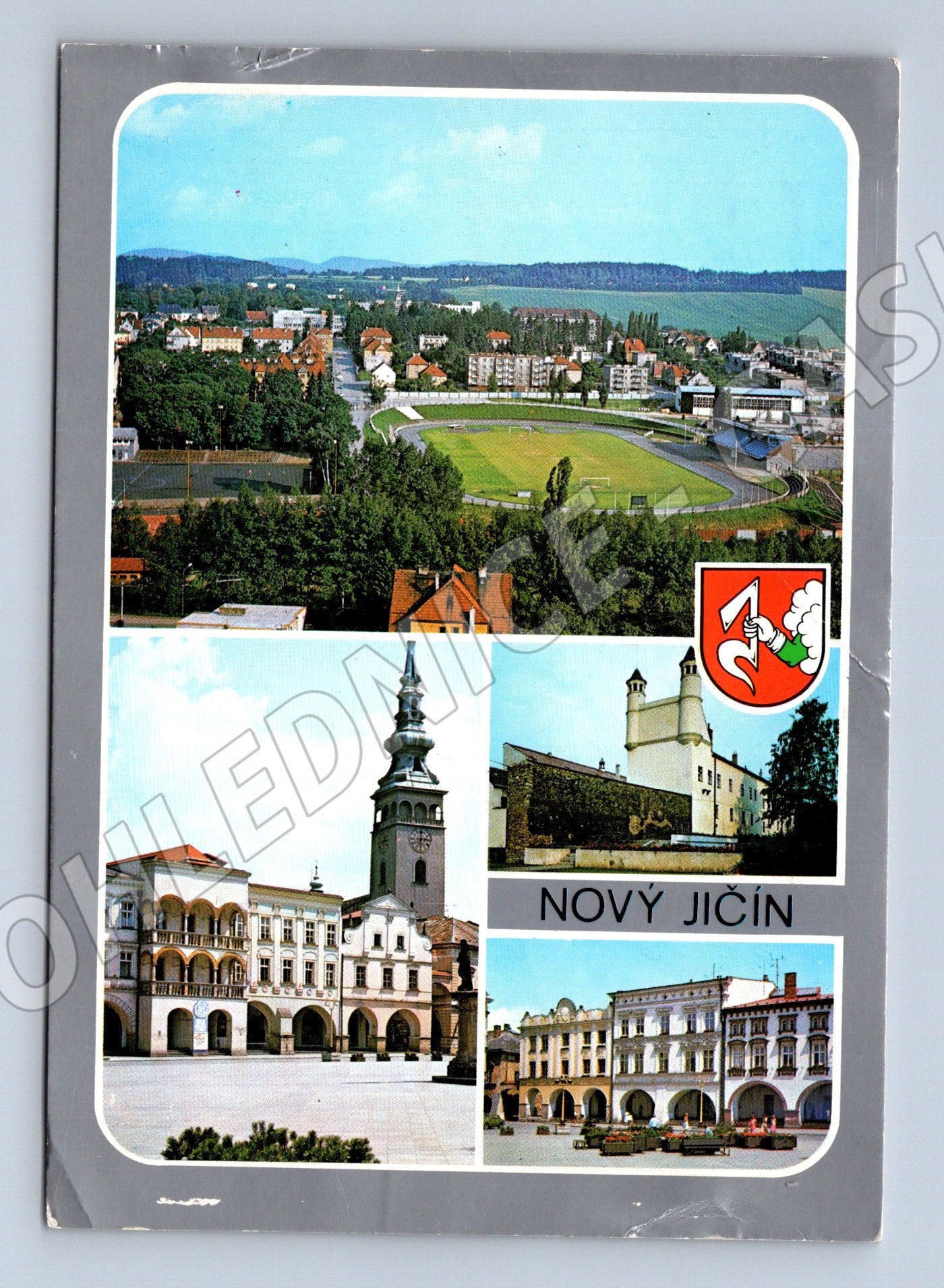 Pohlednice Nový Jičín velký formát prošlá poštou (M8001)