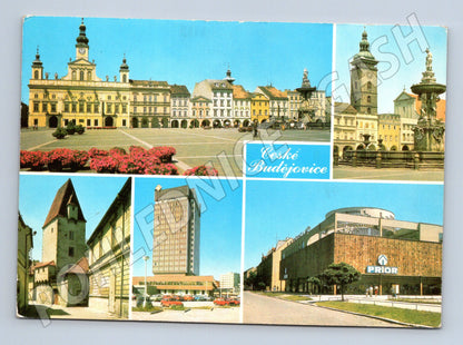 Postcard České Budějovice Town Hall Square Prior (M8005)