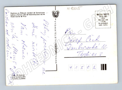 Postcard České Budějovice Town Hall Square Prior (M8005)