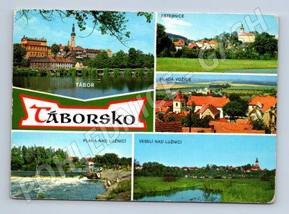 Postcard Tábor region collage Tábor Jistebnice Mladá Vožice (M8009)