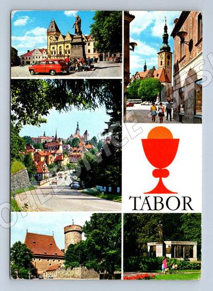 Pohlednice Tábor vícesnímek poštovně prošlá ČSR (M8010)