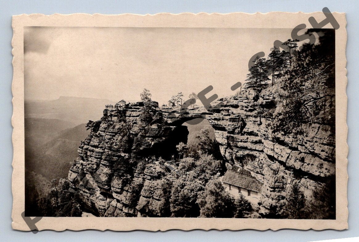 Pohlednice Hřensko Pravčická brána 1950 (M802)