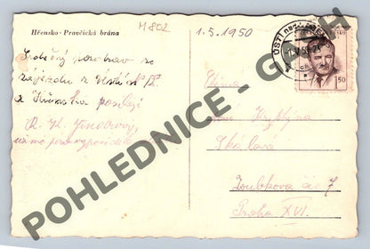 Pohlednice Hřensko Pravčická brána 1950 (M802)