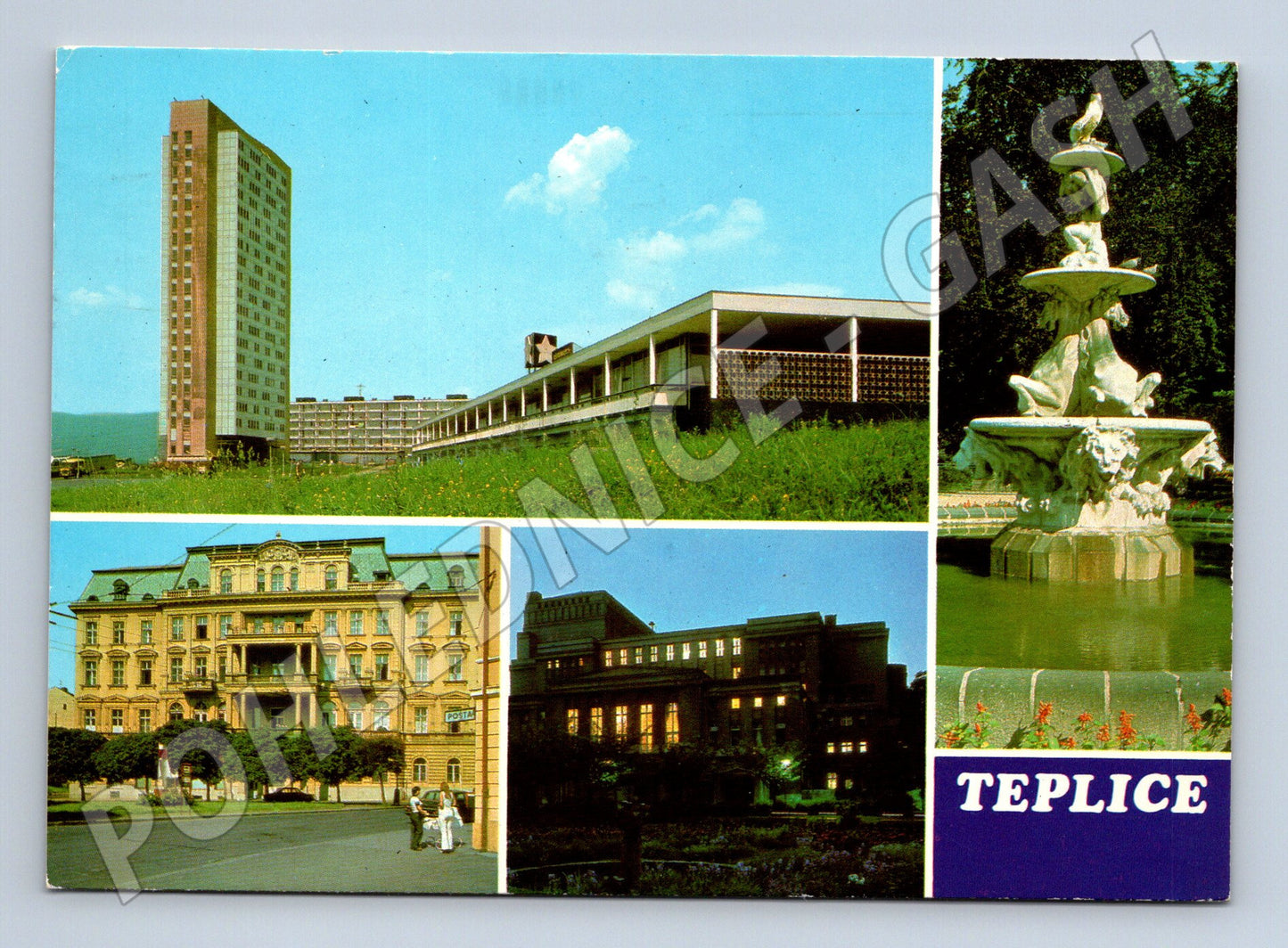 Postcard Teplice multi-view 1979 postally used (M8024)
