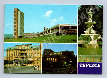 Postcard Teplice multi-view 1979 postally used (M8024)