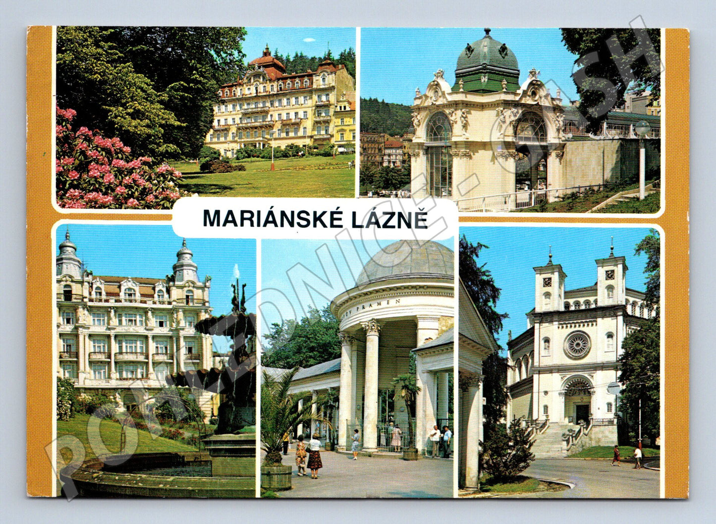 Postcard Marianske Lazne historical postcard 1971 (M8026)
