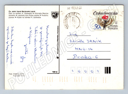 Postcard Marianske Lazne historical postcard 1971 (M8026)