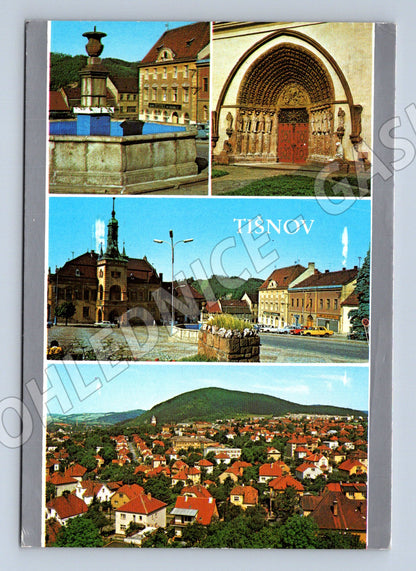 Pohlednice Tišnov vícepohled velký formát ČSR (M8027)