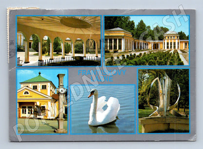 Postcard Františkovy Lázně collage stamp used (M8042)