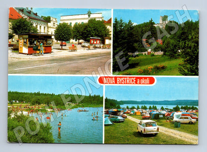 Pohlednice Nová Bystřice a okolí vícepohled 1981 (M8043)