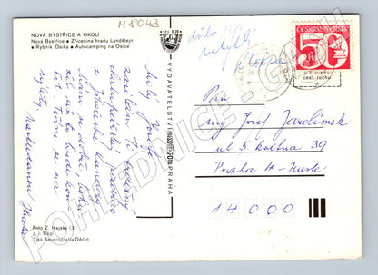 Pohlednice Nová Bystřice a okolí vícepohled 1981 (M8043)