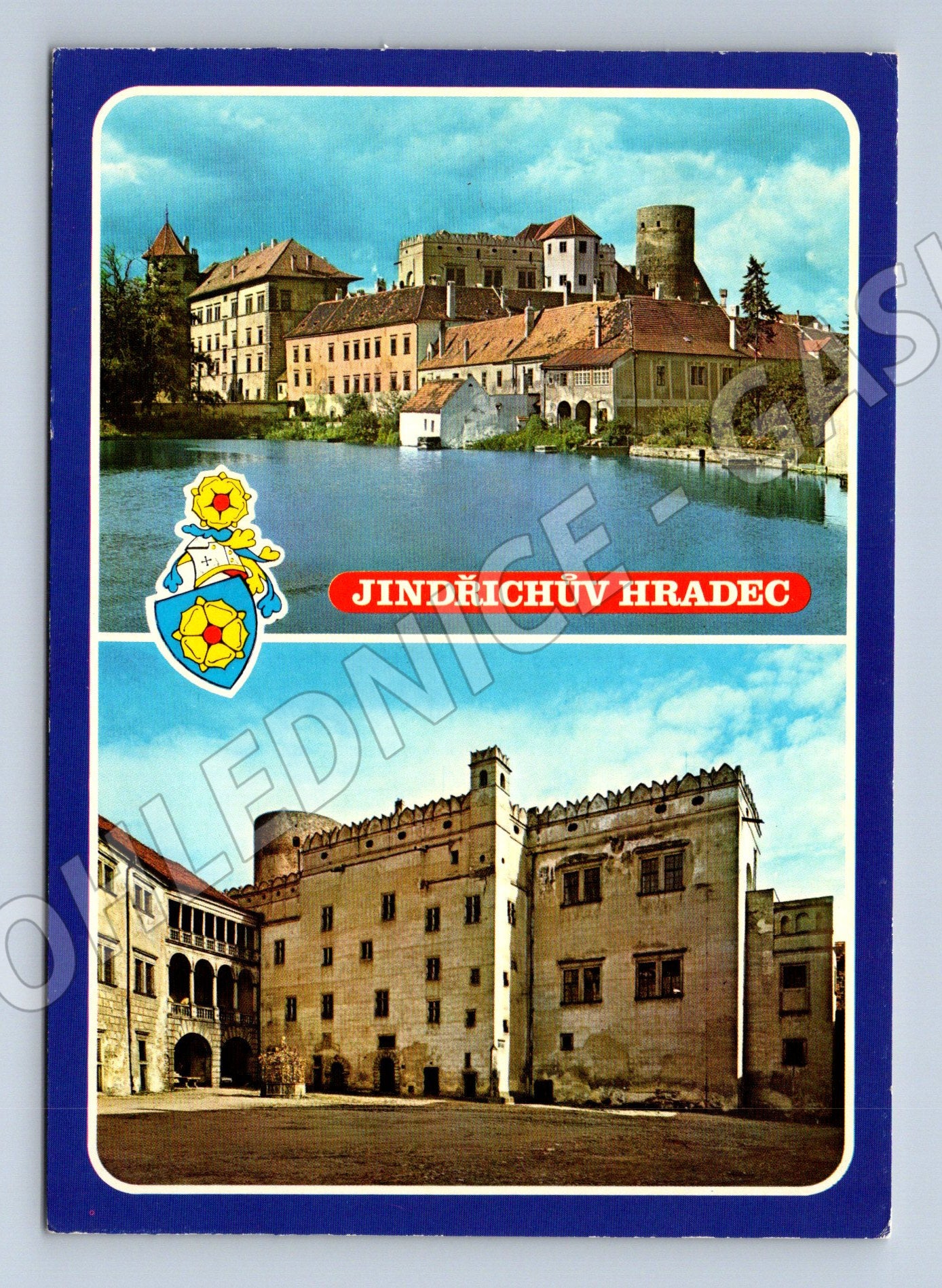 Postcard Jindřichův Hradec castle historical 1971 (M8044)