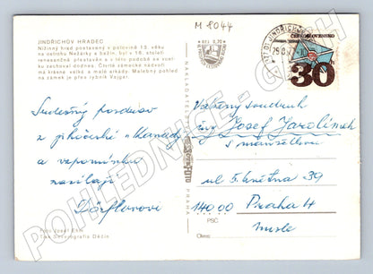 Postcard Jindřichův Hradec castle historical 1971 (M8044)