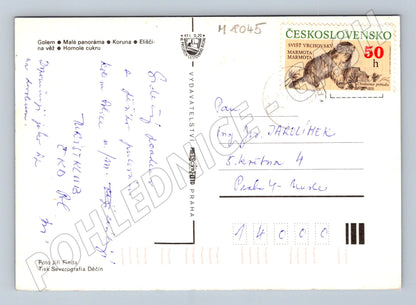Postcard Teplice Adršpach Rocks large format used (M8045)