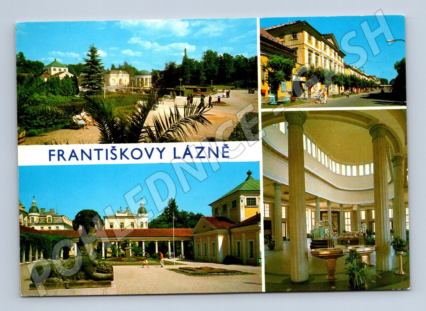 Postcard Františkovy Lázně colored historical sent (M8050)