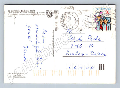 Postcard Marianske Lazne multi-view sent 1981 (M8054)