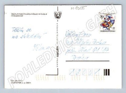 Postcard Šumava Stachy and surroundings Pressfoto used (M8055)