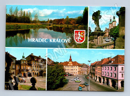 Postcard Hradec Králové multi-view large format (M8063)