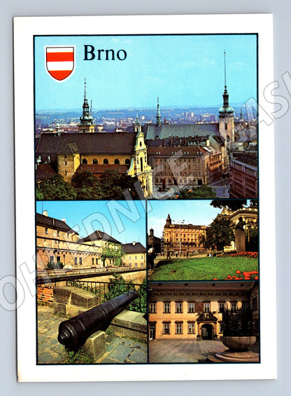 Postcard Brno multi-view historical Czechoslovakia (M8064)