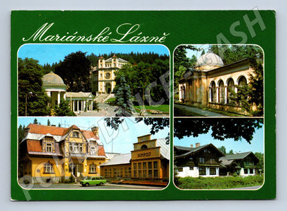 Postcard Mariánské Lázně colored sent by Czechoslovakia (M8077)