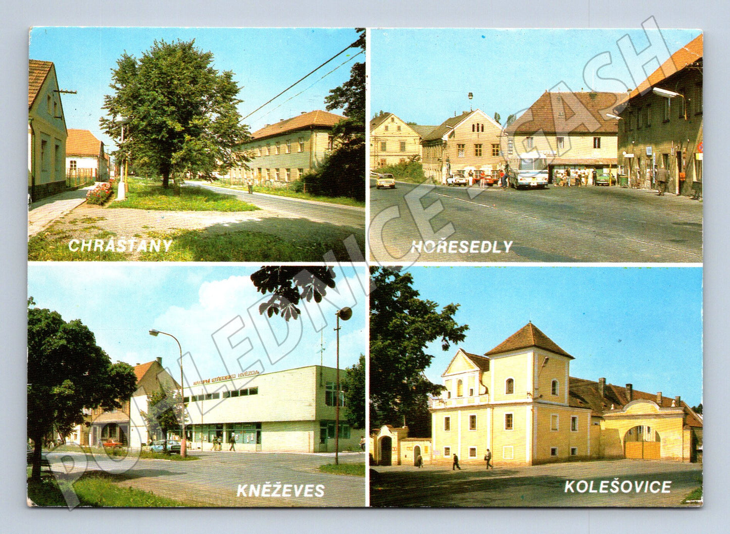 Postcard Rakovník District Chrášťany Hořesedly Kněževes (M8084)