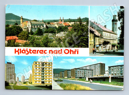 Pohlednice Klášterec nad Ohří vícepohled razítko 1985 (M8086)