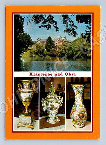 Postcard Klášterec nad Ohří castle porcelain museum 1972 (M8088)