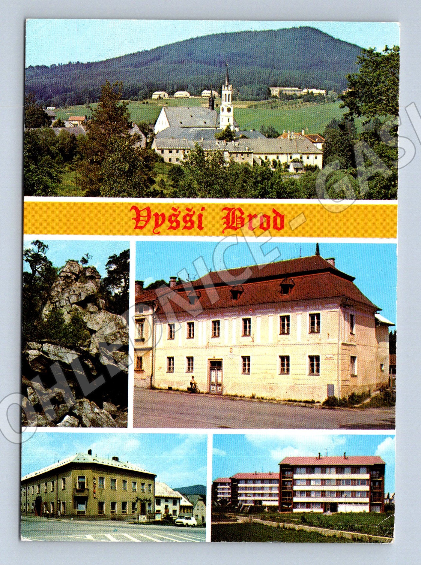 Pohlednice Vyšší Brod historická malý formát (M8089)