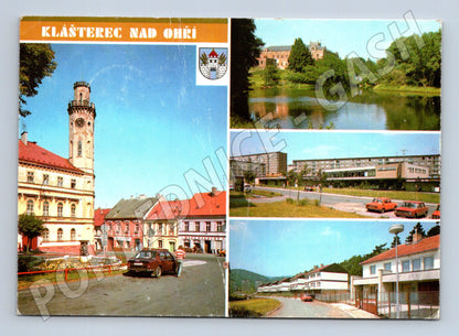 Postcard Klášterec nad Ohří multi-view 1989 (M8091)