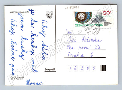 Postcard Klášterec nad Ohří multi-view 1989 (M8091)
