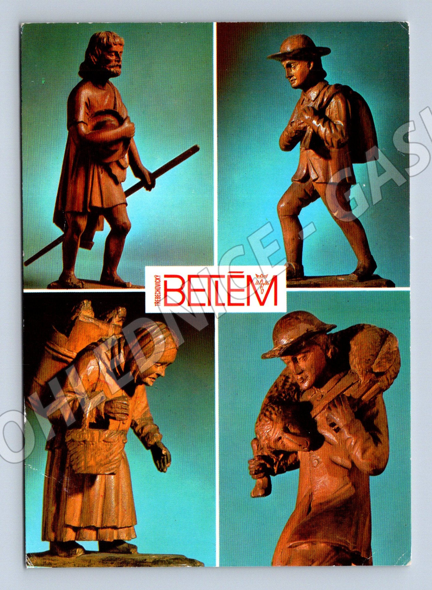 Postcard Třebechovice Nativity Scene large format used (M8100)