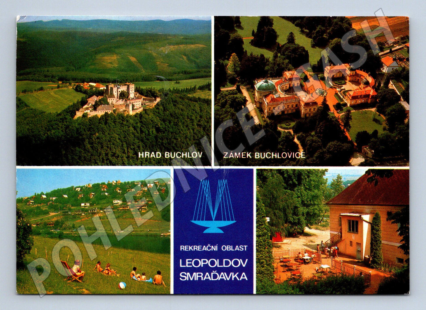 Postcards Buchlov and Buchlovice postcard Leopoldov Smraďavka (M8103)