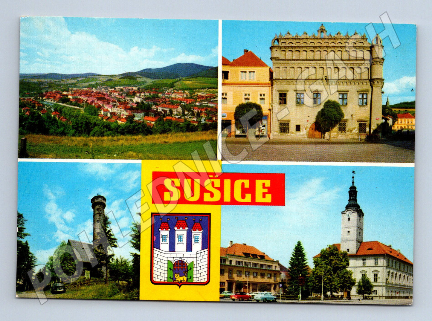 Pohlednice Sušice vícepohled staré časy Orbis Praha (M8114)