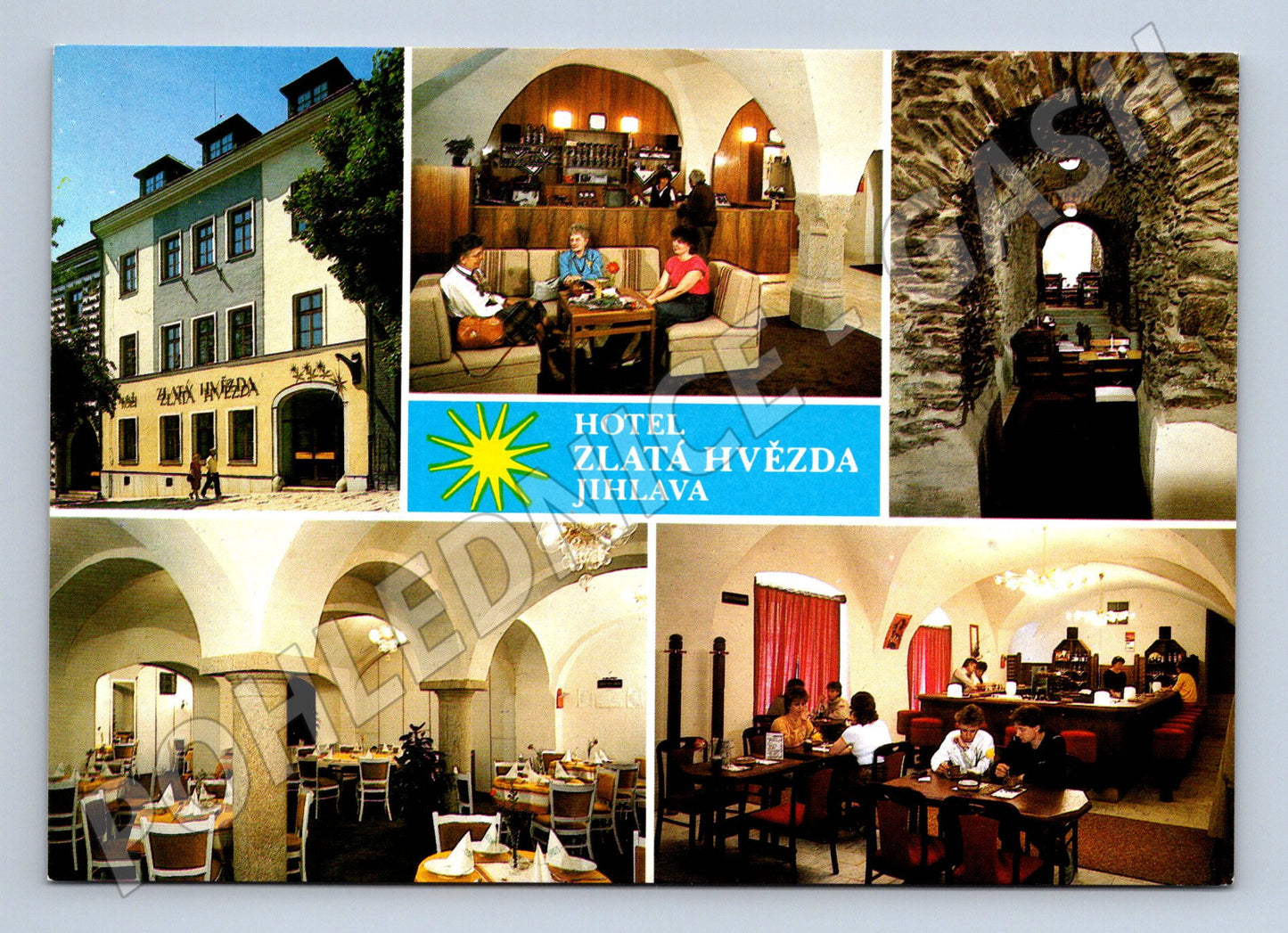 Postcard Hotel Zlatá Hvězda Jihlava interior exterior (M8126)