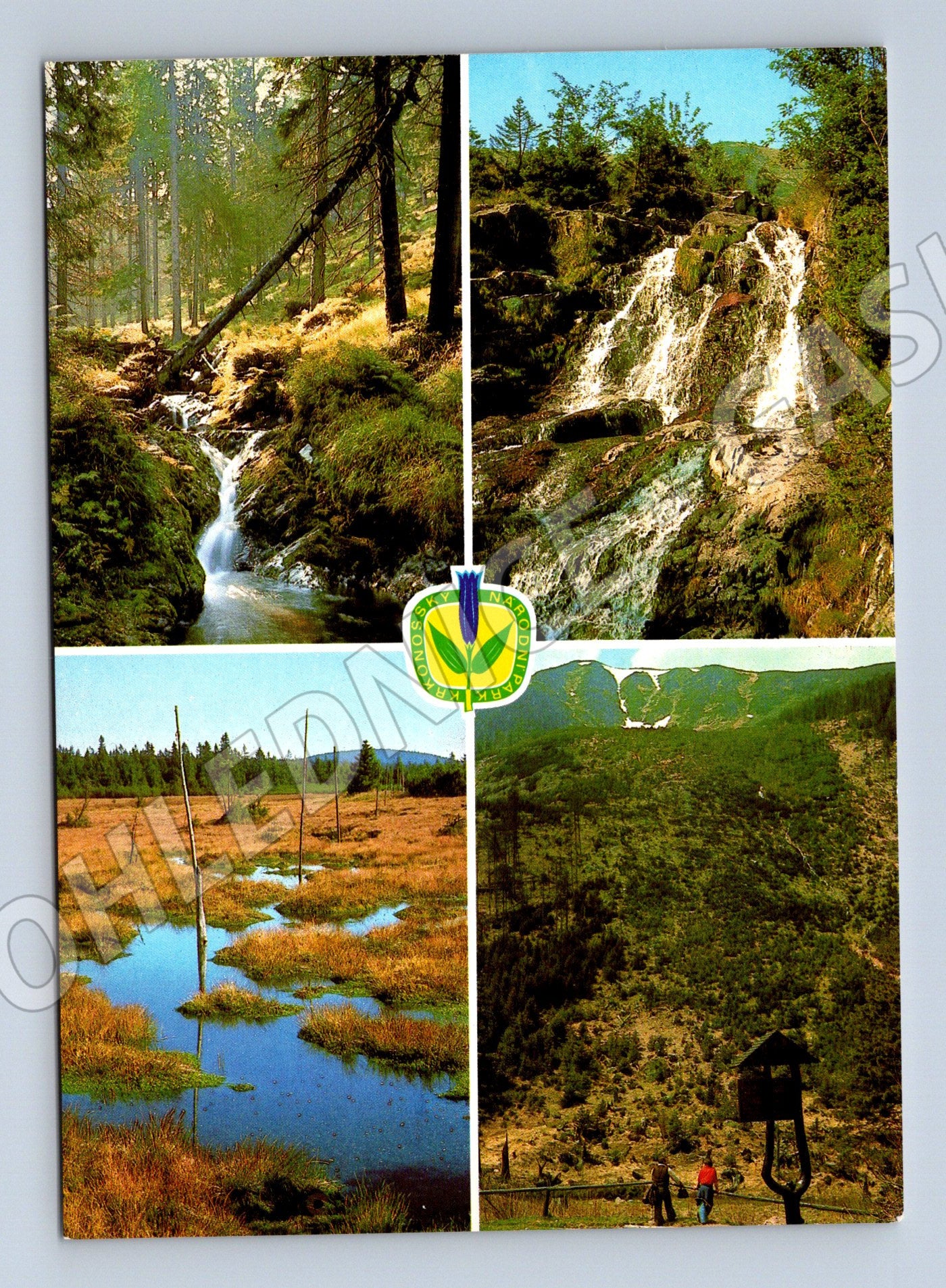Postcard Krkonoše National Park retro motif (M8127)