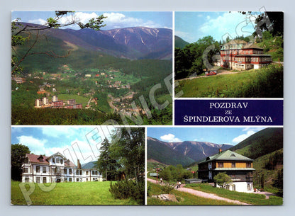 Postcard Greetings from Špindlerův Mlýn multi-view (M8128)