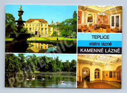 Pohlednice Teplice Kamenné lázně státní lázně (M8148)