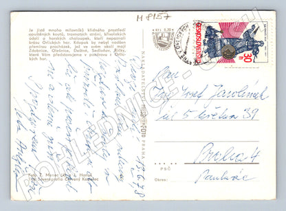 Postcard Greetings from the Orlické Mountains, large format, Czech Republic (M8157)