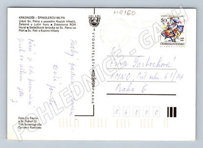 Postcard St. Peter Špindlerův Mlýn Krkonoše used (M8160)