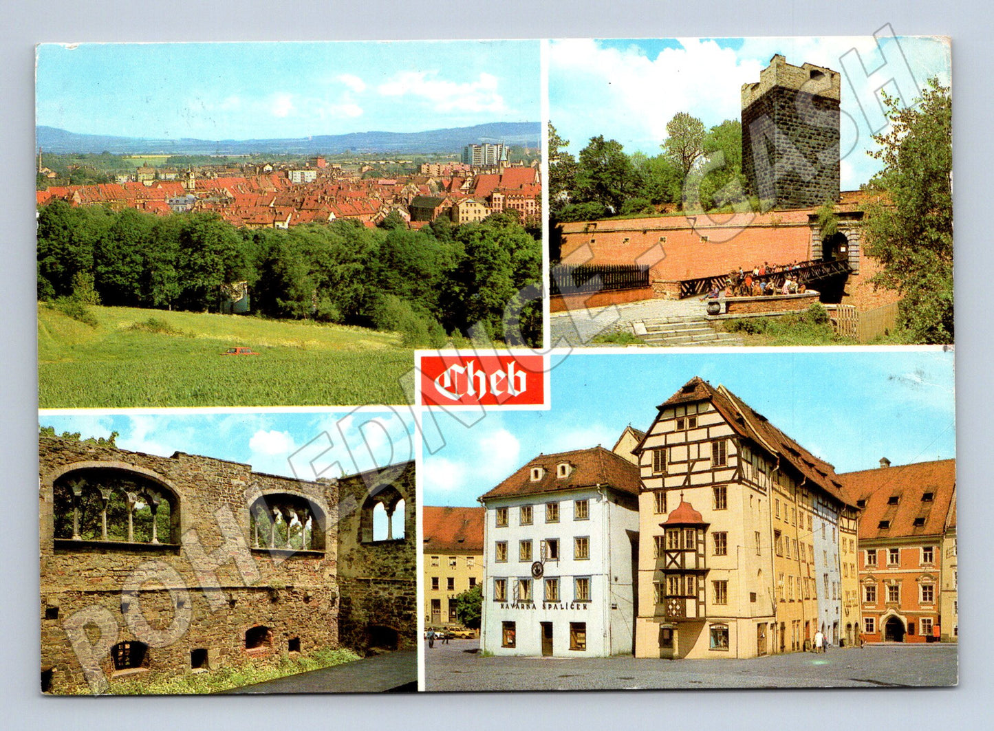 Pohlednice Cheb historické centrum hrad Špalíček (M8169)