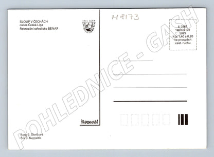 Postcard Sloup in Bohemia, BENAR recreation center (M8173)