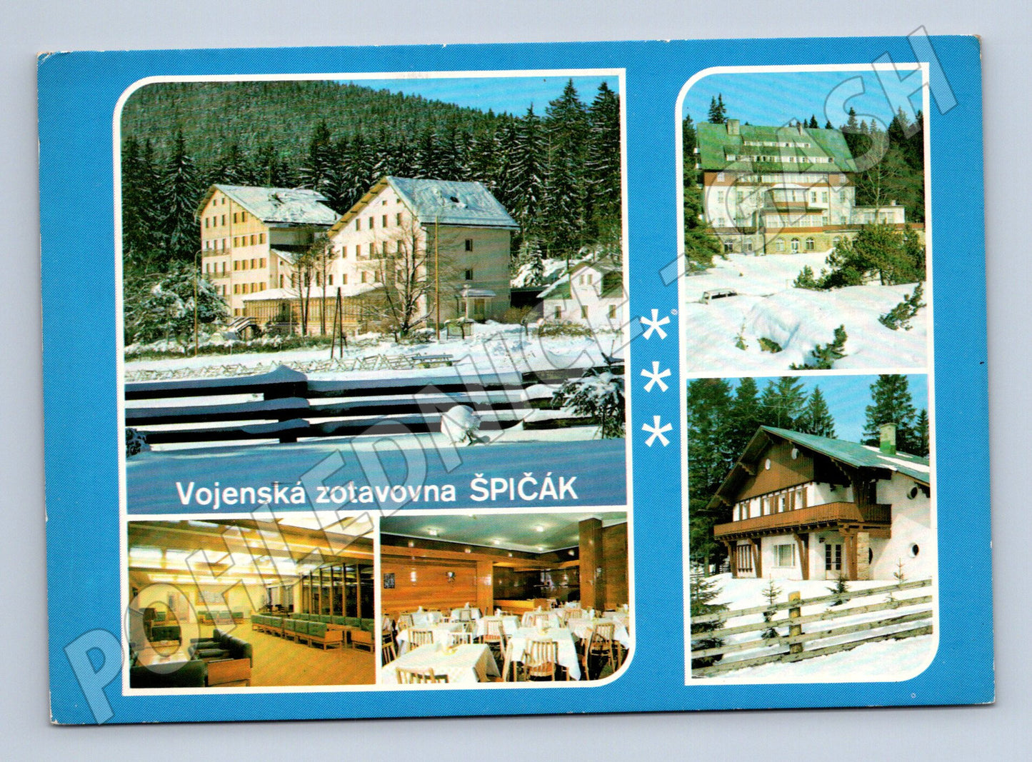 Pohlednice Vojenská zotavovna Špičák Šumava 1984 (M8181)