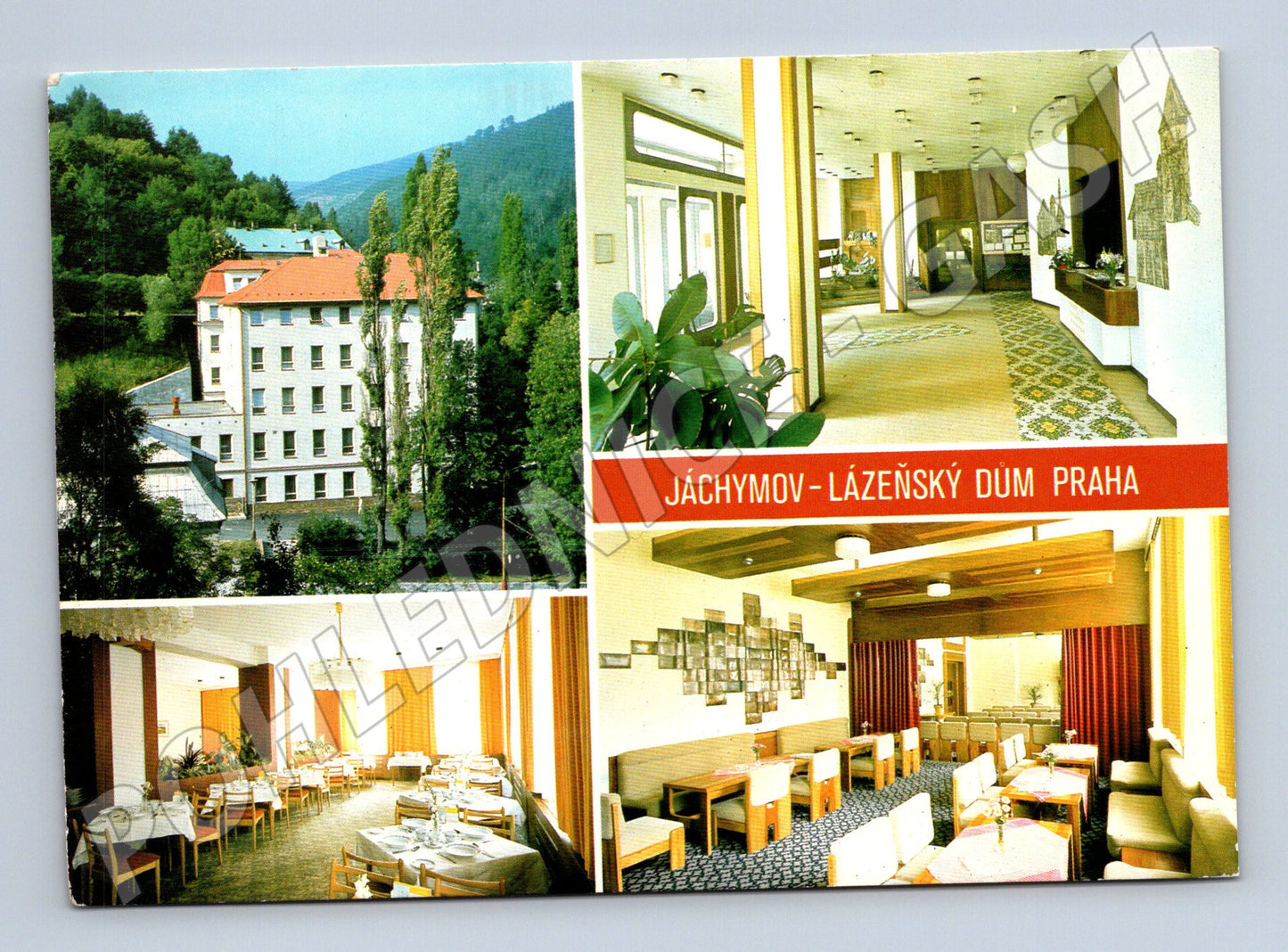 Pohlednice Jáchymov lázeňský dům Praha 1986 (M8185)