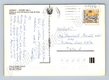 Postcard Praděd Jeseníky winter small format (M8186)