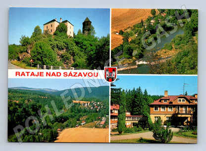 Pohlednice Rataje nad Sázavou koláž Pressfoto ČR (M8189)